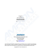 Amron 2825A User Manual