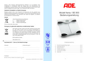 ADE Agneta BE 1012 Instruction Manual