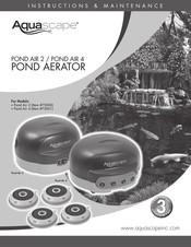 AquaScape Pond Air 4 Instructions & Maintenance