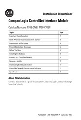 AB Quality CompactLogix 1768-CNB Installation Instructions Manual