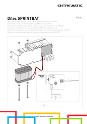 entrematic Ditec SPRINTBAT Installation Manual