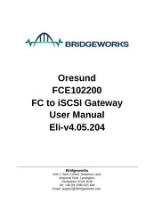 Bridgeworks Oresund FCE102200 User Manual