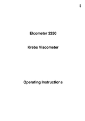 Elcometer 2250 Operating Instructions Manual