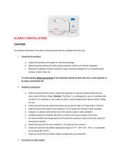 Tuttnauer Elara11 Installation