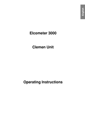 Elcometer 3000/3 Operating Instructions Manual