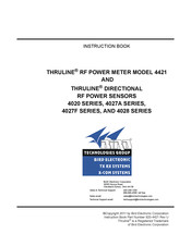 Bird Electronic Thruline 4027A25M Instruction Book