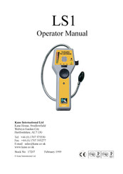 Kane LS1 Operator's Manual