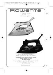 Rowenta DW9170 Instructions For Use Manual