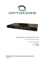 Optocore FESTIVAL BOX PETIT Operating Manual