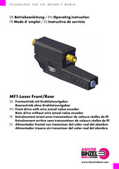 Abicor Binzel MF1-Laser Front/Rear Operating	 Instruction