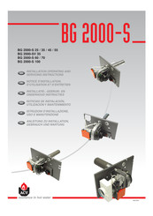 ACV BG 2000-S 45 Installation, Operating And Servicing Instructions