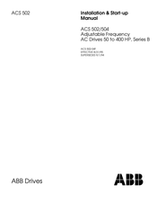 ABB ACS50x-150-6 Series Installation & Start-Up Manual