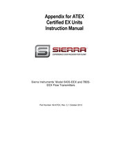 SIERRA 780S-EEX Instruction Manual