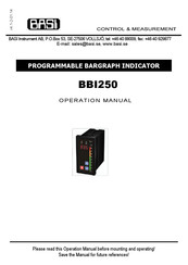 BASI BBI250 Operation Manual