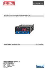 WIKA Obsolete CF1M Operating Instructions Manual
