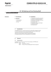 Tyco Electronics FOMS-FSP-O Series Installation Instruction