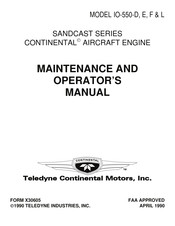 Teledyne Continental Motors Io 550 D Manuals Manualslib
