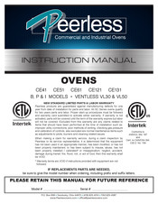 PEERLESS CE Series Instruction Manual