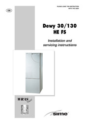 Sime Dewy 30/130 HE FS Installation And Servicing Instructions