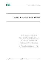 ALi Confidential M5661 User Manual