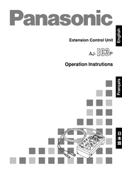 Panasonic AJEC3 - EXTENSION CONTROL UNIT Operation Instructions Manual