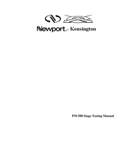 Newport PM 500 Stage Tuning Manual