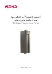 Gebwell Qi 13 Installation, Operation And Maintenance Manual