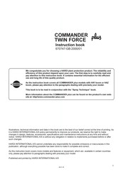 Hardi Commander Twin Force Plus Instruction Book