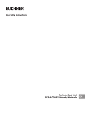 EUCHNER CES-A-C5H-EX Operating Instructions Manual