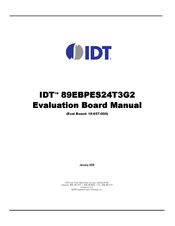 IDT 89EBPES24T3G2 Manual