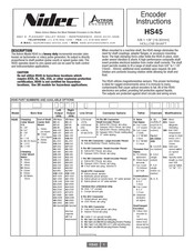Nidec Avtron HS45 Series Instructions Manual