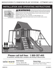 Solowave Ridgeview Clubhouse Installation And Operating Instructions Manual
