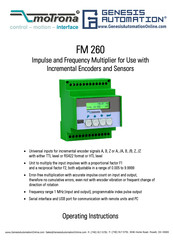 Motrona FM 260 Operating Instructions Manual