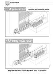 Vauth-Sagel HSA rotary power move Operating And Installation Manual