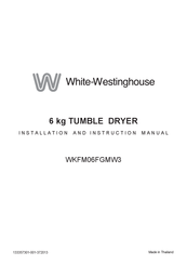 White-Westinghouse WKFM06FGMW3 Installation And Instruction Manual