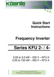 Küenle KFU 2 Series Quick Start Instructions