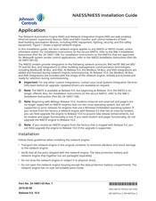 Johnson Controls NIE55 Series Installation Manual