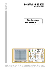 Hameg HM 1004-3 Series Manual