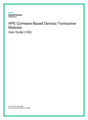HPE X240 10G SFP+ SFP+ 3m User Manual