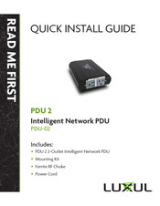 LUXUL PDU 2 Quick Install Manual