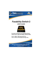 NatComm Faxability Switch 2 User Manual