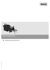 Wilo DrainLift XXL Series Installation And Operating Instructions Manual