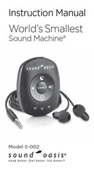 Sound Oasis Sound Machine S-002 Instruction Manual