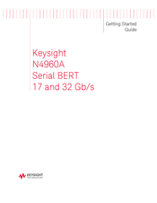 Keysight N4960A-CJ1 Getting Started Manual