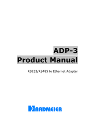 Hardmeier ADP-3 Product Manual