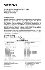 Siemens AD-3I Installation/Wiring Instructions