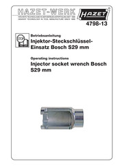 Hazet-Werk 4798-13 Operating Instructions Manual