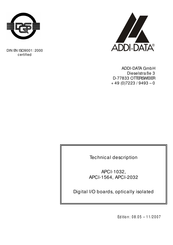 Addi-Data APCI-1564 Technical Description
