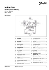 Danfoss Pilot-controlled PCVQ Instructions Manual