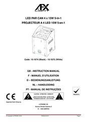 LOTRONIC AFX LIGHT LED PAR CAN 4x15W 5-in-1 Instruction Manual